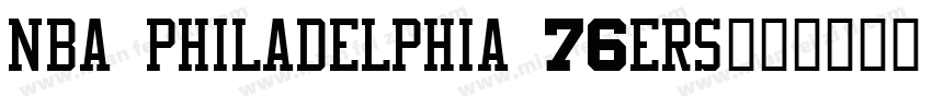 NBA Philadelphia 76ers字体转换